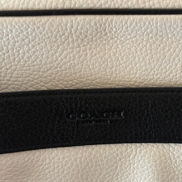 Coach Charles Leather Camera Messenger Bag - F26077 - White/Black - Picture 5 of 13